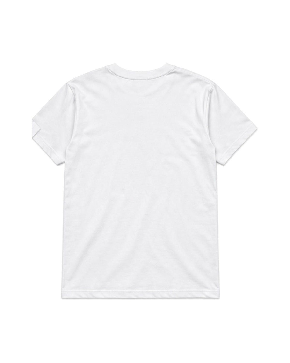 Camiseta básica blanca, vista trasera