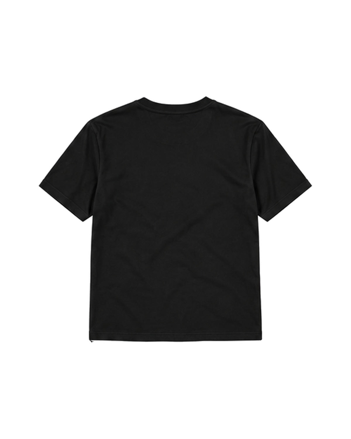 Camiseta básica negra, vista trasera