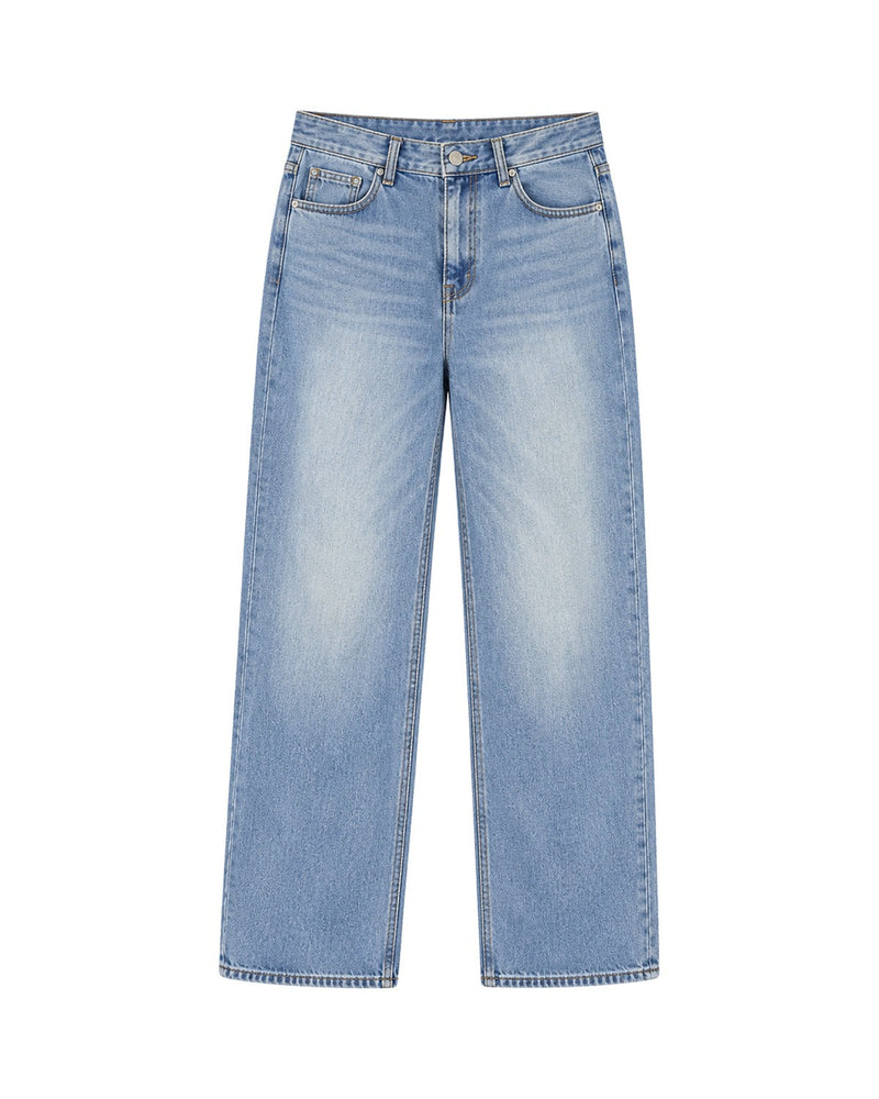 Jean Azul Claro Bota Ancha